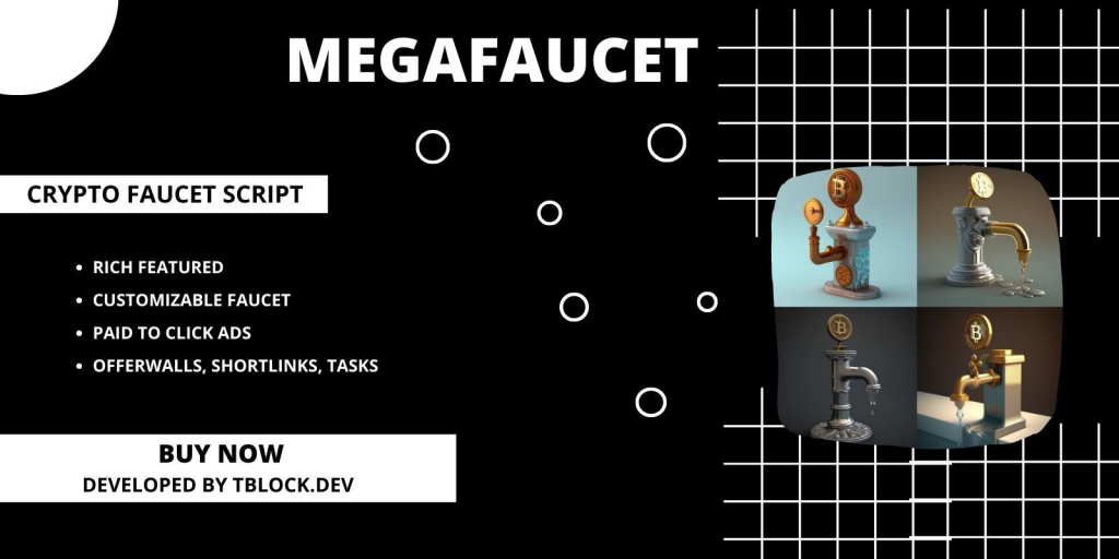 MegaFaucet v1.1.0- 加密水龙头网站源码-亲测可用